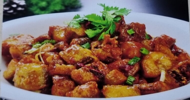 Жареная рыба кусочками в остром соусе