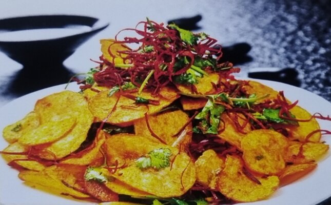 Тонко нарезанный картофель фри (острый)