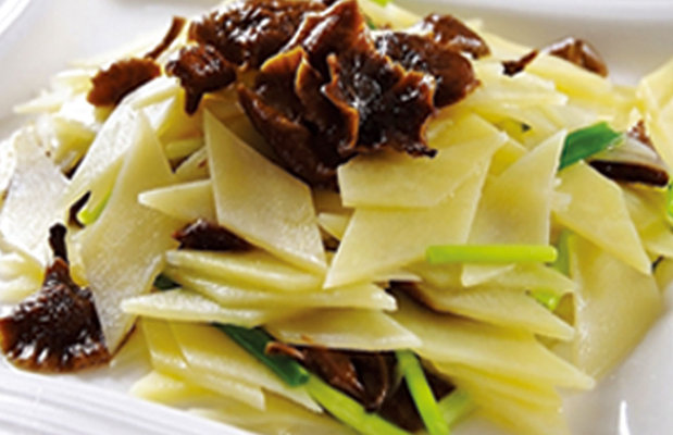 Жареный картофель с грибами